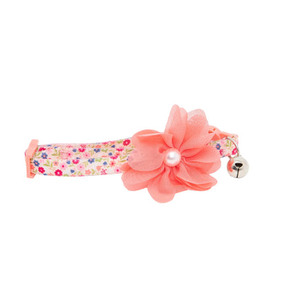 2-Pack Cat Collar 3D Multi Color Flower and Multi Heart, One Size